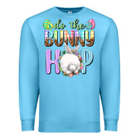 Ocean Blue Do the bunny hop Easter Day Premium Sweatshirt - HowdyJamesFarm