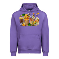Tulip Honey Bee Coffee Cups Urban Hoodie - FaDigitalArtStudio