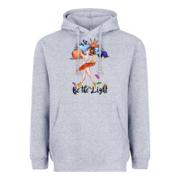 Heather Grey be the light Heavyweight Hoodie - CowGirlArtShop