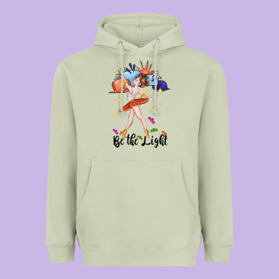 Be The Light Heavyweight Hoodie Designed By Cowgirlartshop