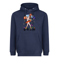 Navy be the light Heavyweight Hoodie - CowGirlArtShop