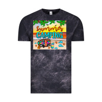 Cloud Black summer camping Vintage Tee - JahusDesignShop