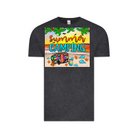 Vintage Black summer camping Vintage Tee - JahusDesignShop