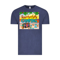 Vintage Denim summer camping Vintage Tee - JahusDesignShop