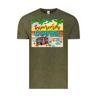 Vintage Olive summer camping Vintage Tee - JahusDesignShop
