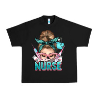 Black nurse life messy bun Urban Heavy Tee - NancyCooperArtShop