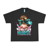 Pigment Black nurse life messy bun Urban Heavy Tee - NancyCooperArtShop