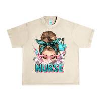 Sandshell nurse life messy bun Urban Heavy Tee - NancyCooperArtShop