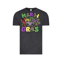 Vintage Black mardi gras Vintage Tee - MaliasSmallBusiness
