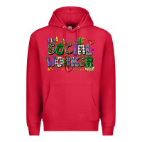 Cardinal social worker mardi gras cowgirl Premium Hoodie - CowGirlArtShop