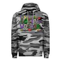 Slate Camo social worker mardi gras cowgirl Premium Hoodie - CowGirlArtShop