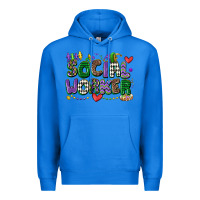 True Royal social worker mardi gras cowgirl Premium Hoodie - CowGirlArtShop