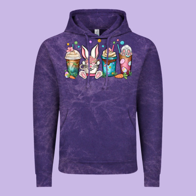 Easter Coffee Cups Vintage Hoodie Designed By Maliassmallbusiness