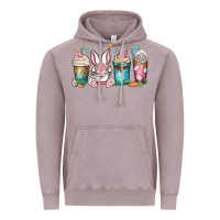 Vintage Zinc easter coffee cups Vintage Hoodie - MaliasSmallBusiness