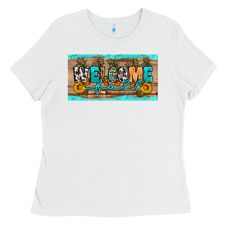 Welcome Fall Ladies Tee by Artiststas | Teevron
