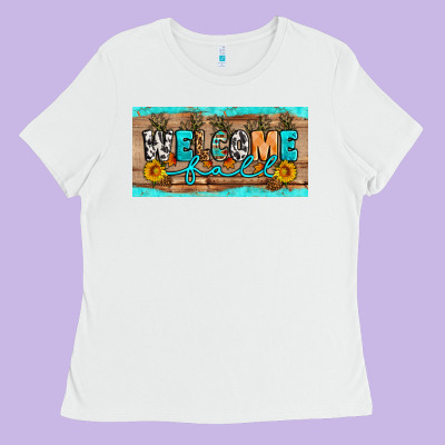 Welcome Fall Ladies Tee Designed By Artiststas