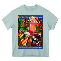 Love Coffee Cup Christmas Heavy Core Tee | Teevron