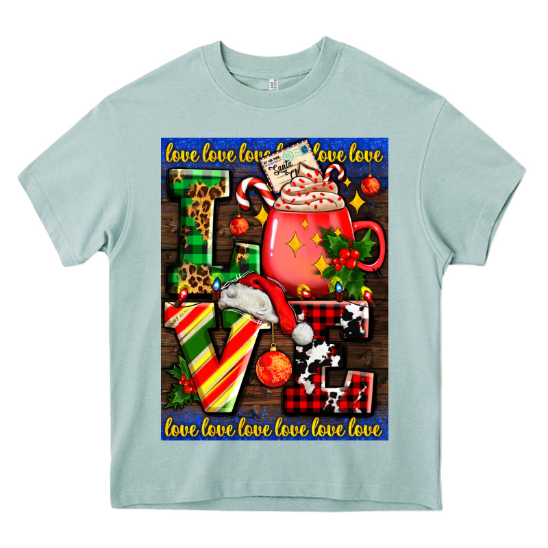 Love Coffee Cup Christmas Heavy Core Tee by AdoDesignShop | Teevron