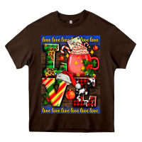 Chocolate Brown love coffee cup Christmas Heavy Core Tee - AdoDesignShop