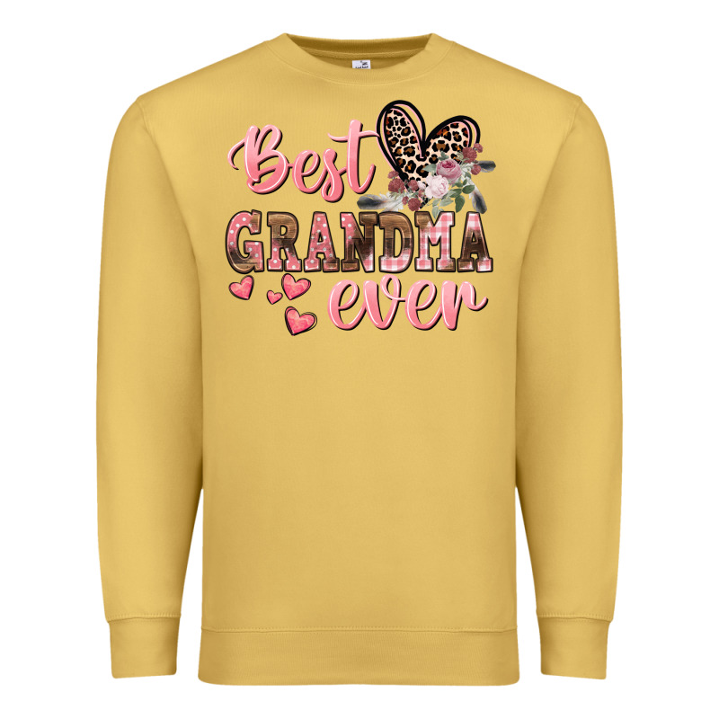 Best Grandma Ever Mother's Day Premium Sweatshirt by CowGirlArtShop | Teevron