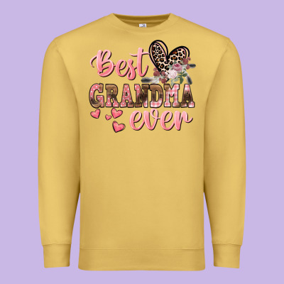 Best Grandma Ever Mother's Day Premium Sweatshirt Designed By Cowgirlartshop