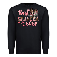 Black Best Grandma ever Mother's Day Premium Sweatshirt - CowGirlArtShop