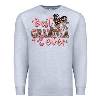 Heather Grey Best Grandma ever Mother's Day Premium Sweatshirt - CowGirlArtShop