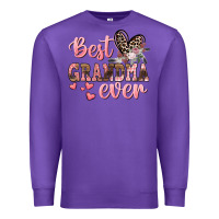 Purple Best Grandma ever Mother's Day Premium Sweatshirt - CowGirlArtShop