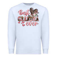 White Best Grandma ever Mother's Day Premium Sweatshirt - CowGirlArtShop