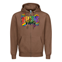 Chestnut Pride vibes Zipper Hoodie - NancyCooperArtShop