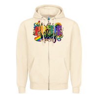 Sandshell Pride vibes Zipper Hoodie - NancyCooperArtShop