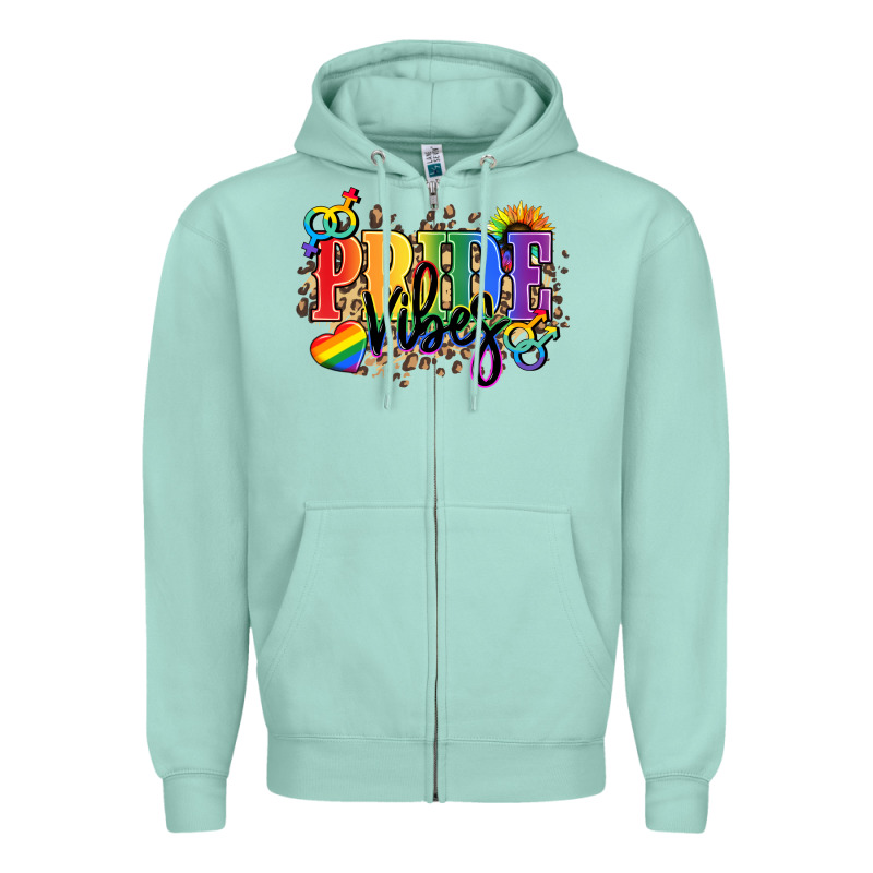 Pride Vibes Zipper Hoodie by NancyCooperArtShop | Teevron