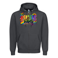 Smoke Pride vibes Zipper Hoodie - NancyCooperArtShop