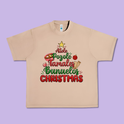 Atole Pozole Mexican Christmas Urban Heavy Tee Designed By Maliassmallbusiness