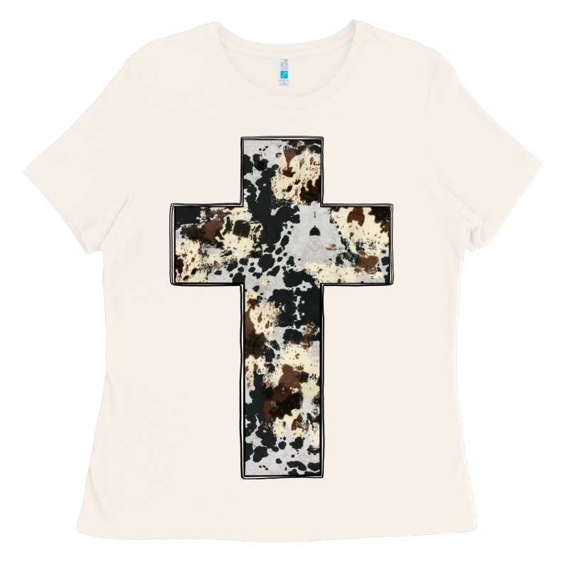 Cowhide Cross Ladies Tee by JahusDesignShop | Teevron