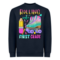 Navy rolling into first grade Heavyweight Sweatshirt - BundleAndBundleShop