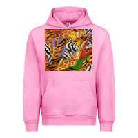 Fuchsia Pink safari patterns tumbler Urban Hoodie - BundleAndBundleShop
