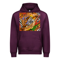 Mauve Wine safari patterns tumbler Urban Hoodie - BundleAndBundleShop