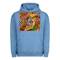 Pigment Pebble Blue safari patterns tumbler Urban Hoodie - BundleAndBundleShop