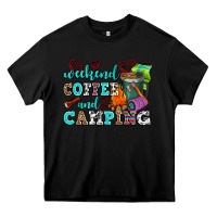 Black weekend coffee and camping Heavy Core Tee - AdoDesignShop