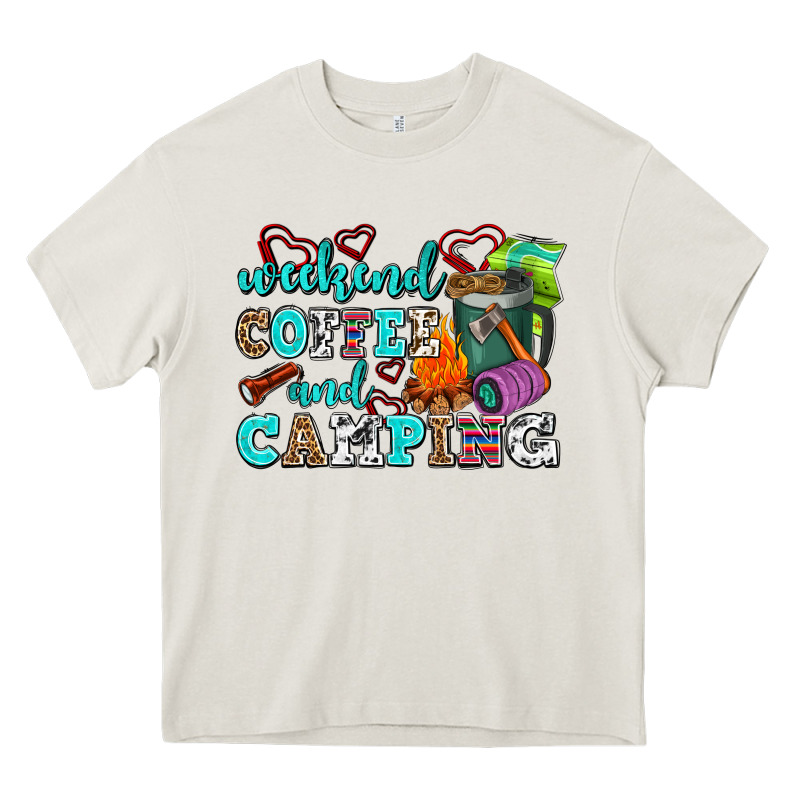 Weekend Coffee And Camping Heavy Core Tee by AdoDesignShop | Teevron