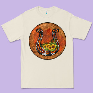 Horseshoe Circle Premium Tee Designed By Jahusdesignshop