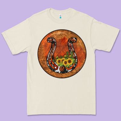 Horseshoe Circle Premium Tee Designed By Jahusdesignshop