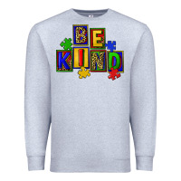 Heather Grey Be kind Premium Sweatshirt - CowGirlArtShop