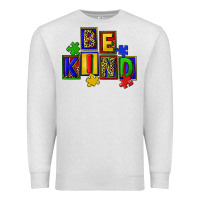 Oatmeal Heather Be kind Premium Sweatshirt - CowGirlArtShop