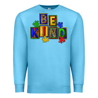 Ocean Blue Be kind Premium Sweatshirt - CowGirlArtShop