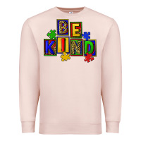 Pale Pink Be kind Premium Sweatshirt - CowGirlArtShop