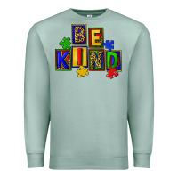 Seafoam Be kind Premium Sweatshirt - CowGirlArtShop