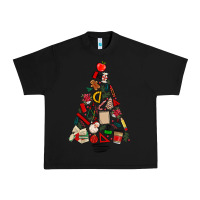 Black teacher christmas tree Urban Heavy Tee - MaliasSmallBusiness