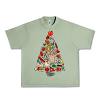 Oil Green teacher christmas tree Urban Heavy Tee - MaliasSmallBusiness